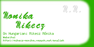 monika mikecz business card