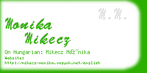 monika mikecz business card